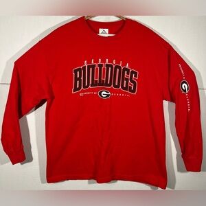 Vintage Georgia Bulldogs University Of Georgia UGA Men’s Long Sleeve Shirt Sz XL